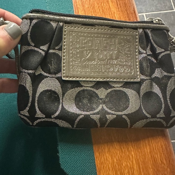 Coach Handbags - Coach wristlet. New b Gorgeous black w silver.
